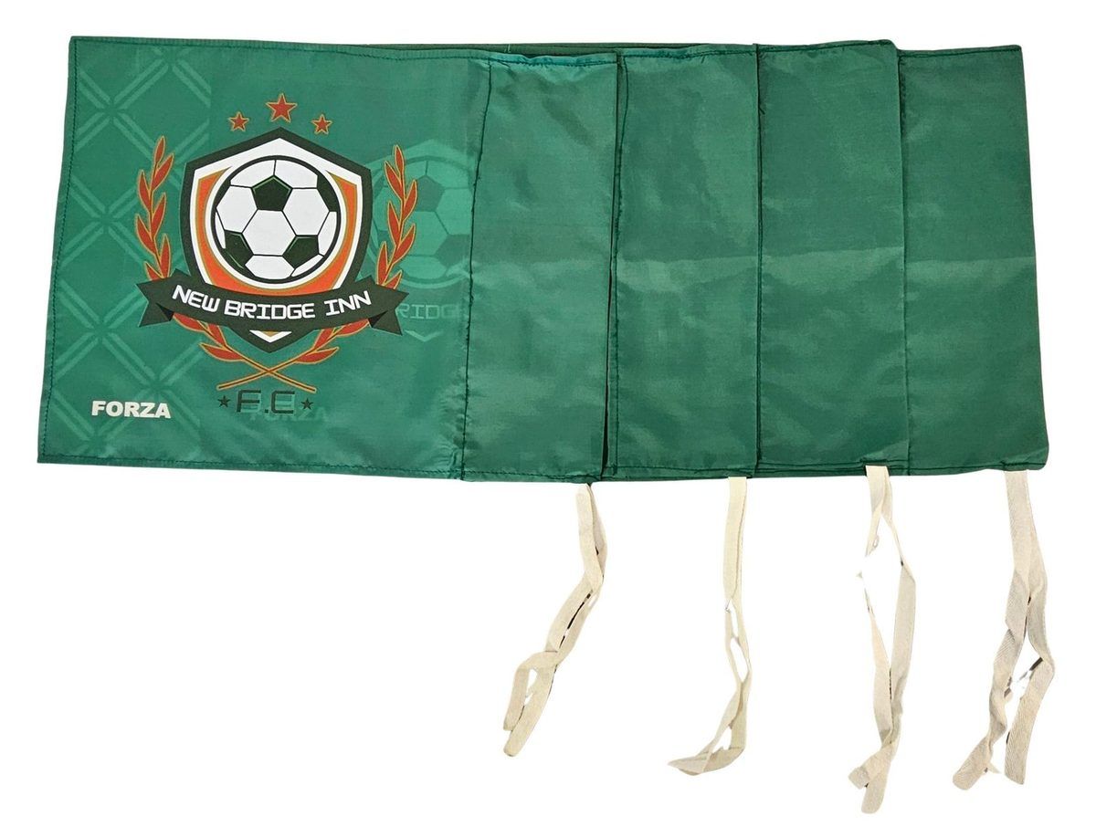 Custom printed football supporter flags
