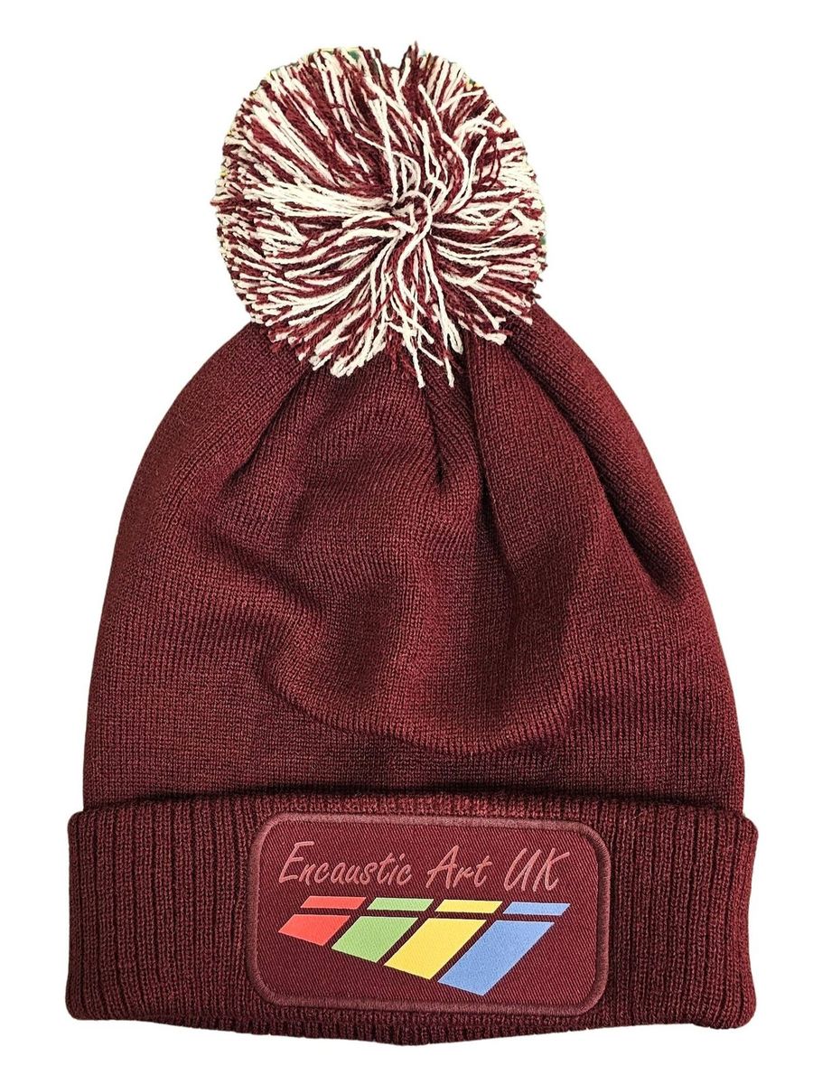 Work hat with a printed company logo