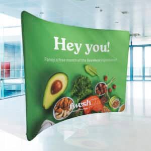 Stretch Fabric Display Stands - Curved