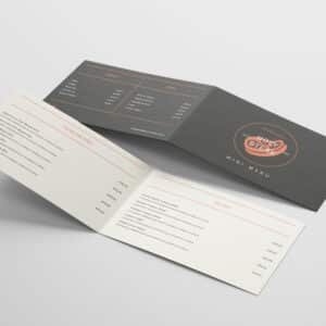Folded Business Cards